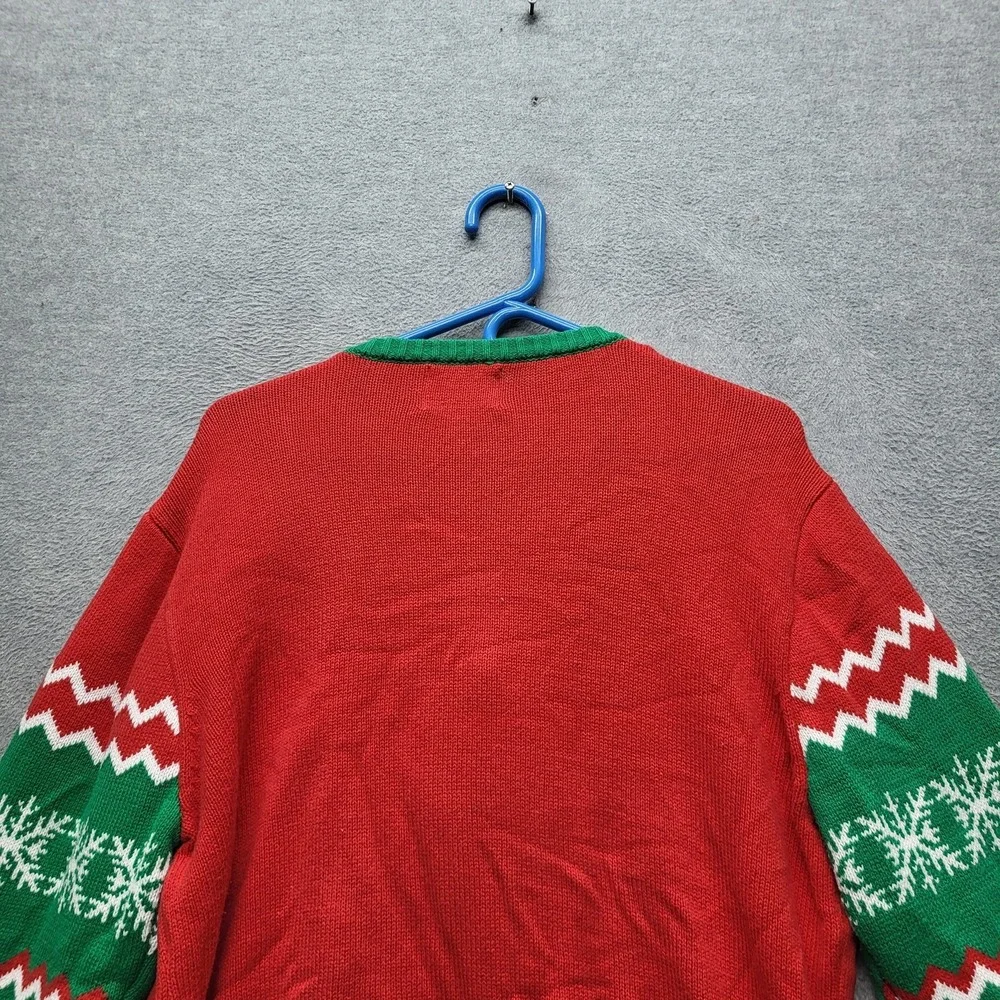The Office Men Sweatshirt XL‎ Red Fair Isle Ugly Sweater Dwight Christmas